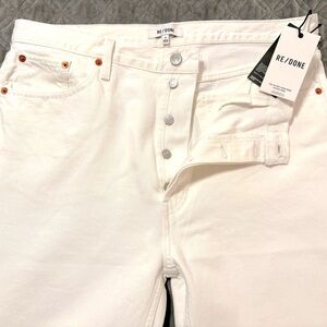 NWT Re/Done Ultra High Rise Stove Pipe Jeans 32